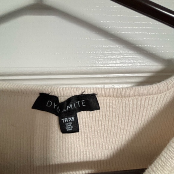 Dynamite Drop Shoulder Sweater in sea salt colour - Picture 4 of 4